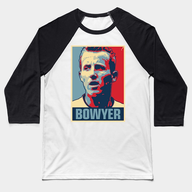 Bowyer Baseball T-Shirt by DAFTFISH